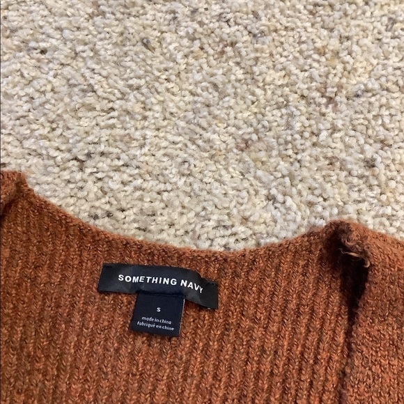 Something Navy Fitted Long Sleeve Tunic Sweater - Picture 10 of 11